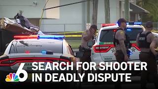 Shooter sought after man killed in dispute in Miami-Dade
Surveillance video in Northwest Miami-Dade captured the moment when a gunshot was heard, turning a dispute between two men deadly. NBC6’s Kim Wynne reports
Story: https://www.nbcmiami.com/news/local/gunshot-heard-in-surveillance-video-after-man-killed-during-dispute-in-brownsville/3847616/ Shooter sought after man killed in dispute in Miami-Dade