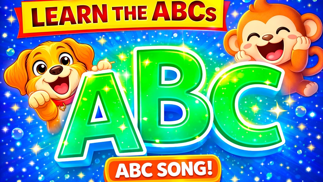 ABC Alphabet Song for Kids | Learn Letters A to Z | Fun Nursery Rhymes ...