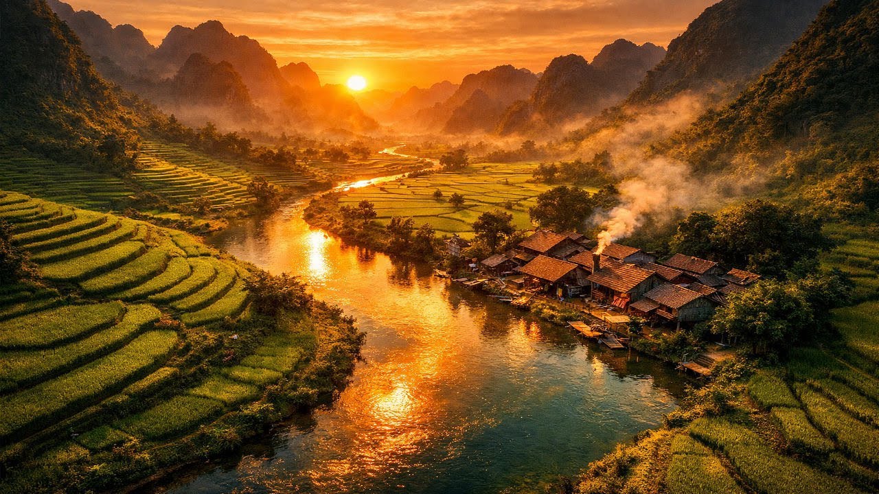 Slow Living: 4K Nature Ambience for Deep Sleep | Peaceful Rural Life & Nature Sounds (No Talking)