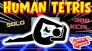 Human Tetris Solo Run | Can You React In Time? ⚡🧱