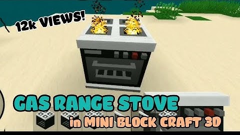Gas Range Stove Tutorial - MINI BLOCK CRAFT