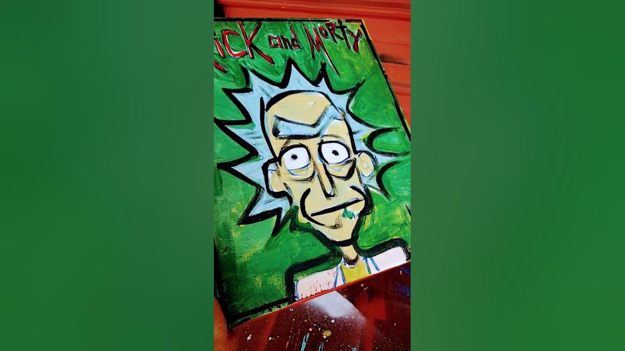Rick And Morty Painting #Popart By #Mister8 - Youtube
