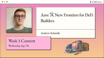 Aave 🛠 New Frontiers for DeFi Builders - Andrew Schmidt