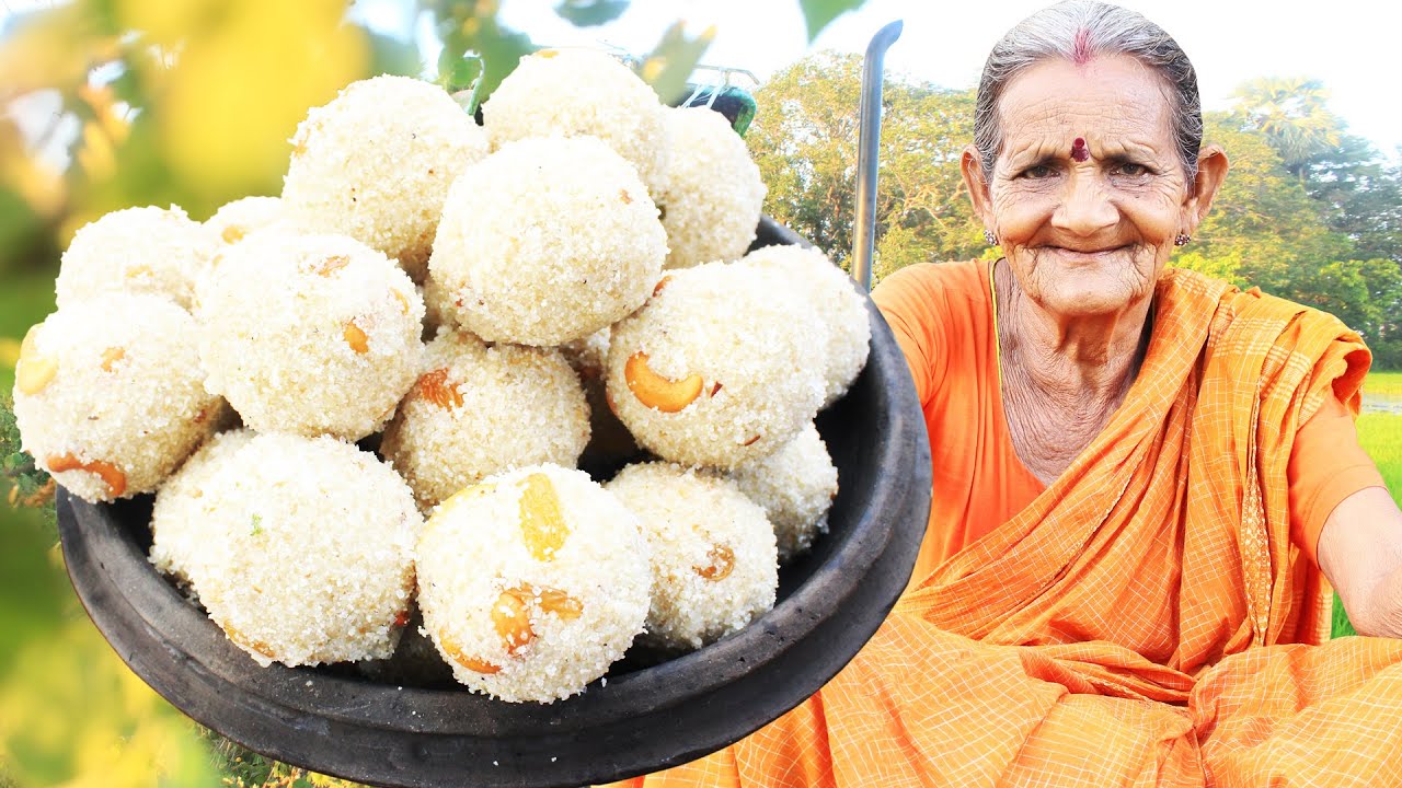 Coconut Rava Ladoo Recipe || How To Make Rava Ladoo || Sooji Laddu || Myna Street Food