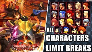 Kingdom Hearts 358/2 Days All Characters and Limit Breaks HD