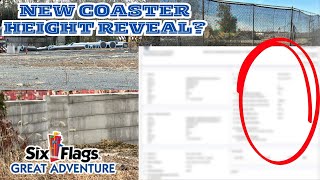 Great Adventure's NEW for 2027 Coaster will be TALL! || New Crane Permits reveal potential height?