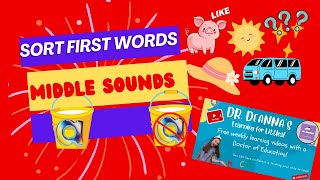 Middle Sound Sort: Short a Kindergarten Learning Game