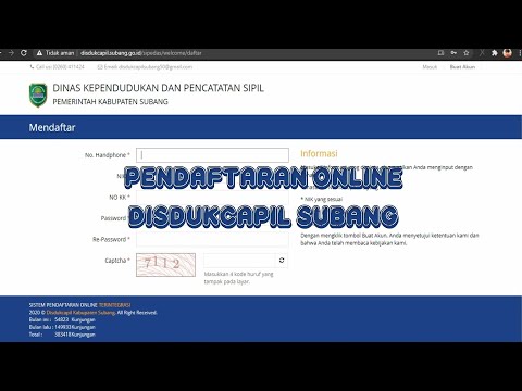 Cara Pendaftaran Online Disdukcapil Subang, Aplikasi SIPEDAS