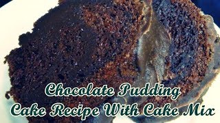 Chocolate pudding cake recipe with mix