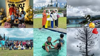 #vlog5 coki is turning 3th ପ( •̤ᴗ•̤ )੭ || villa santoso puncak
