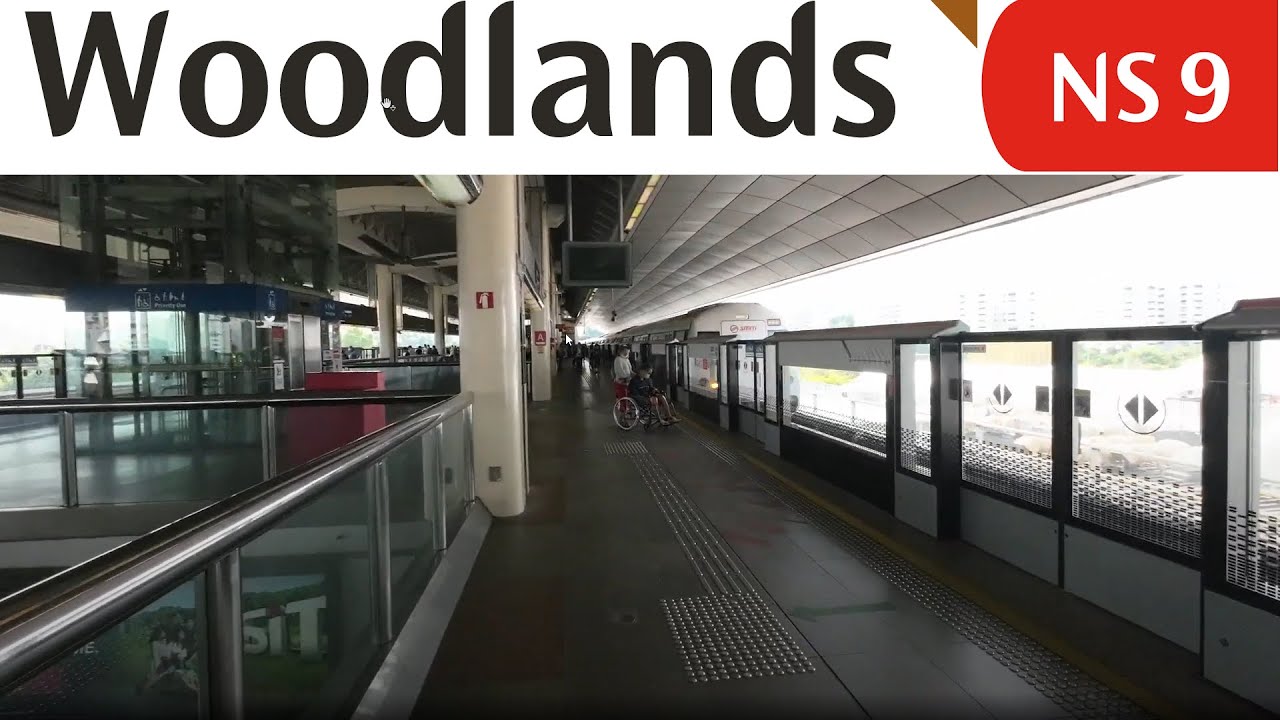 NS9 Woodlands MRT Station: Exit 2 to Platforms | Singapore Walking Tour