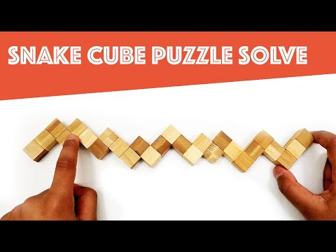 How to solve the snake cube puzzle