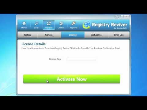 ReviverSoft: How to Activate Registry Reviver