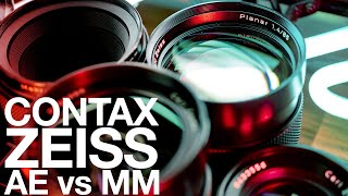 Contax Zeiss Lenses | AE vs MM