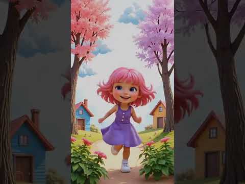 بنت لمست لوحة ودخلت جواها         