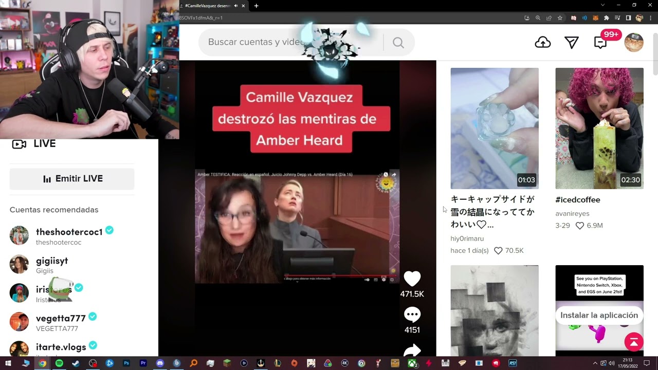 Rubius habla y opina del caso de Amber Heard y Johnny Depp