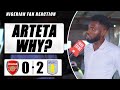 Arsenal 02 aston villa  charles  nigerian fan reaction premier league 2324 highlight