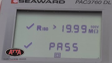 Class 2 Test Using Seaward PAC3760DL Appliance Tester