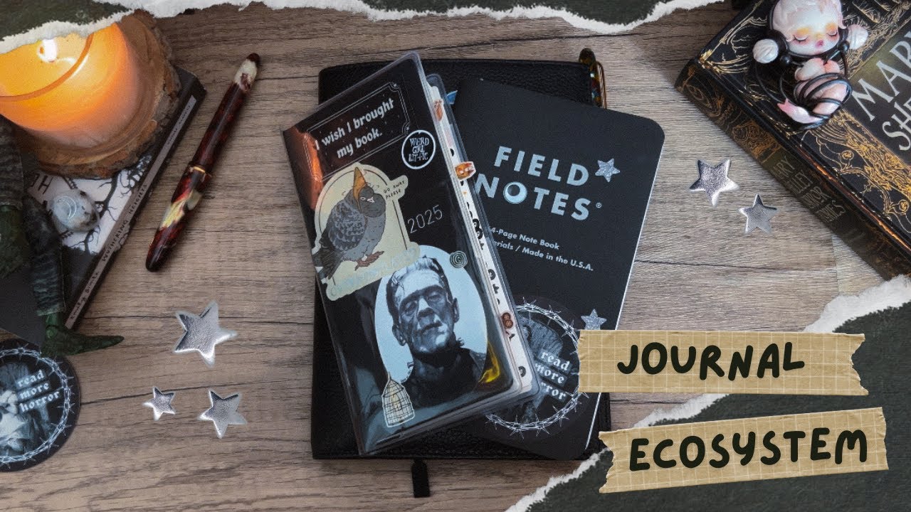 my current journal setup ✶ hobonichi cousin, weeks, and commonplace book