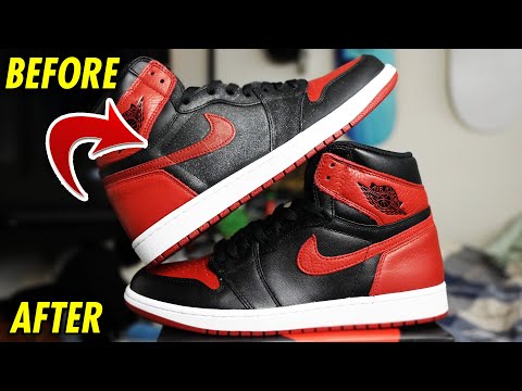 HOW TO REMOVE GLITTER FROM AIR JORDAN 1S!