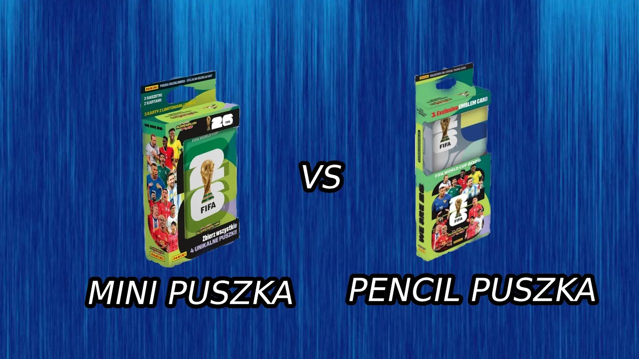 PANINI FIFA WORLD CUP 2026- PORÓWNANIE PENCIL PUSZKI I MINI PUSZKI