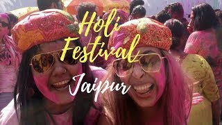 Holi Festival Jaipur // World's Most Colourful Festival // INDIA TRAVEL