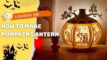 How To Make  3D Pumpkin lantern For Halloween DIY decor |DIY Halloween
