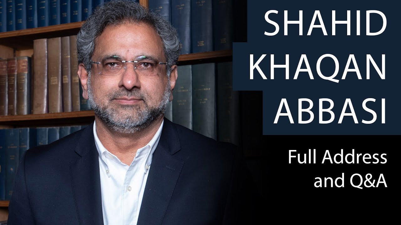 Shahid Khaqan Abbasi | Full Address and Q&A | Oxford Union - YouTube