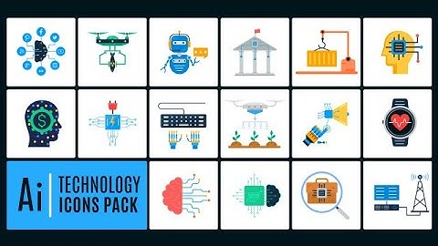 AI Technology Icons Pack Motion Graphics Templates