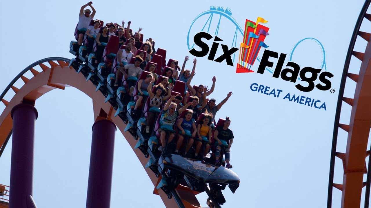 Six Flags Great America 2023 Raw Footage | 4K 60FPS