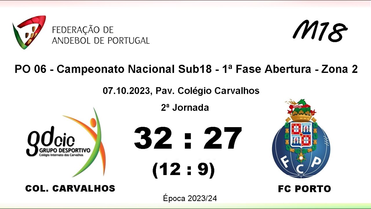 (SUB18) COL.CARVALHOS 32X27 FC PORTO