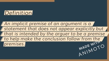 implicit premise