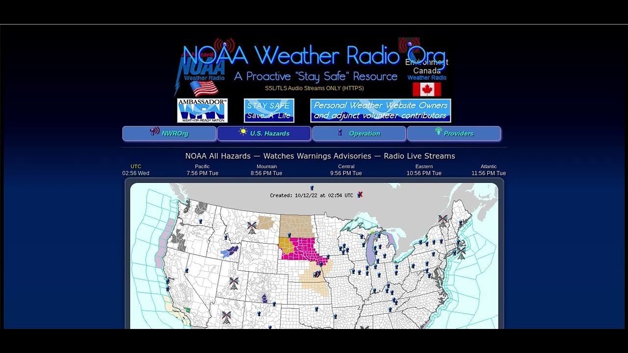Severe thunderstorm warning EAS 6 - YouTube