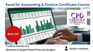 Excel for Accounting and Finance Certificate Course