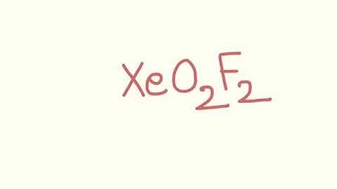 XeO2F2 VESPR diagram