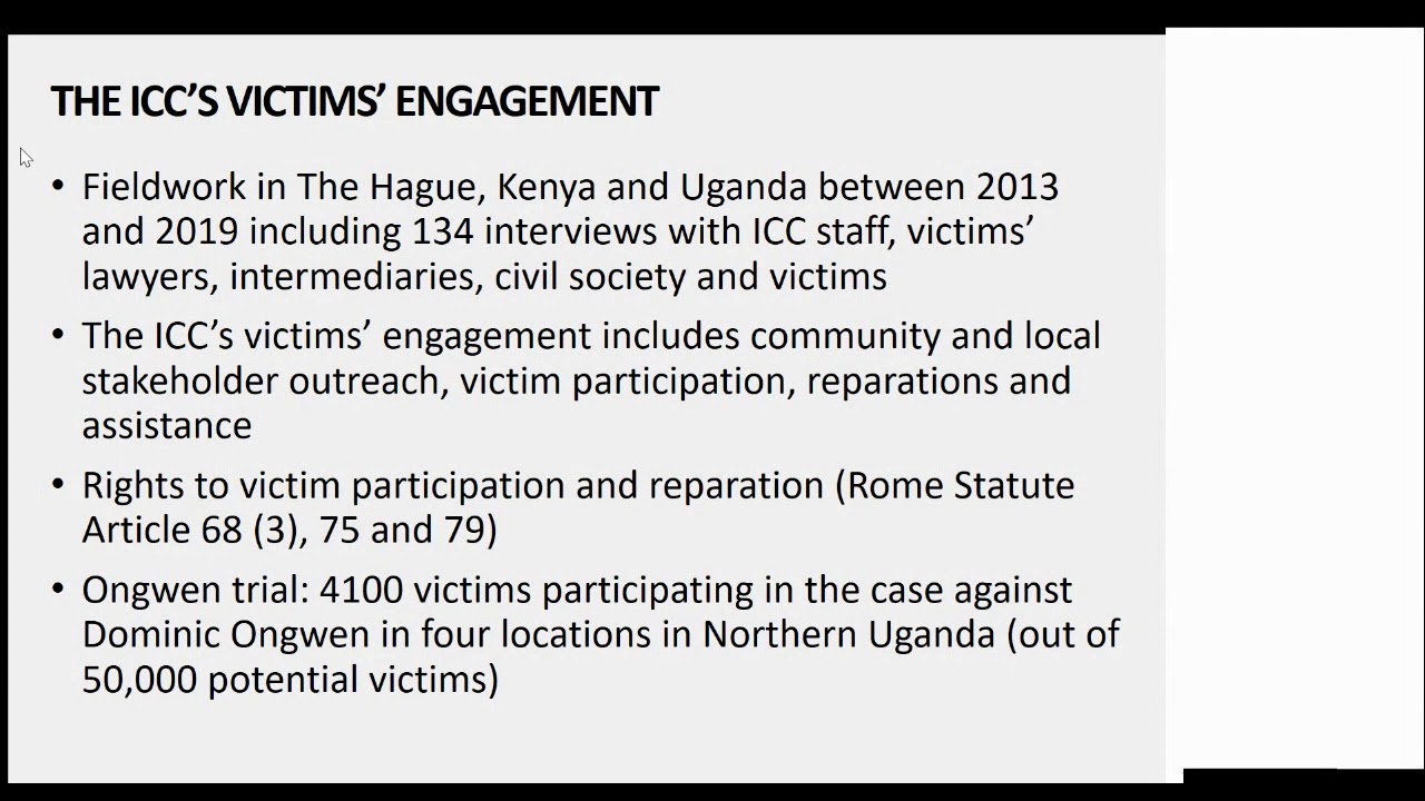 The Blame Cascade: Justice for Victims at the ICC | SOAS University of London