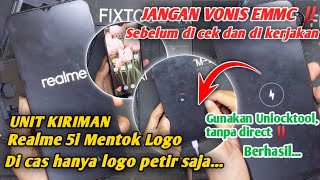 MENGATASI REALME 5i MENTOK LOGO ‼️ MUNCUL LOGO PETIR SAAT DI CAS 