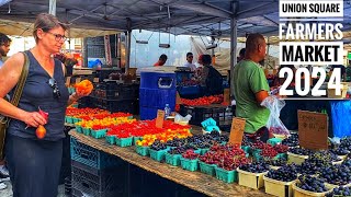UNION SQUARE FARMERS MARKET NYC | UNION SQUARE GREENMARKET TOUR 2024