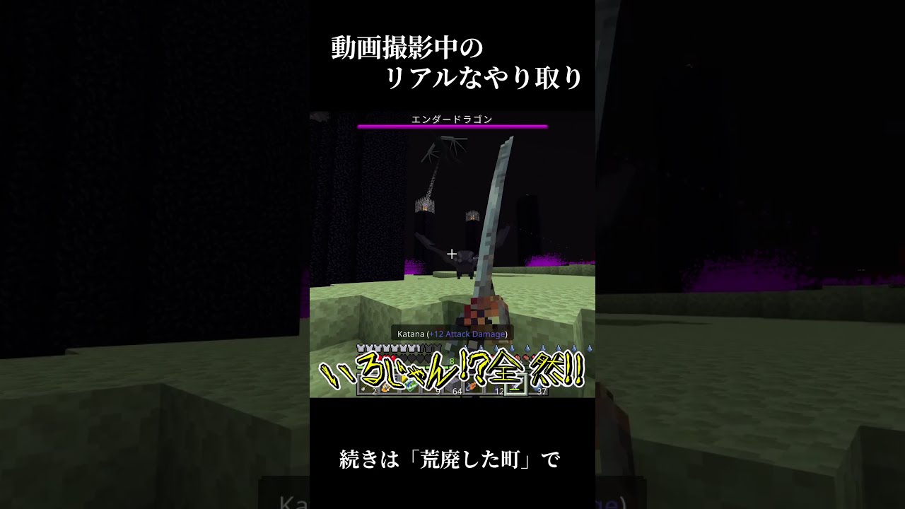 ゆっくり実況者の撮影中のリアルなやり取り【マインクラフト】 #ななもん #ゆっくり実況 #マインクラフト