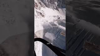 Avalanche control through helicopter 🚁 #Avalanche #mountains