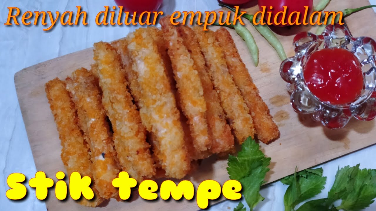 Resep stik tempe Crispy II mudah dan murah YouTube