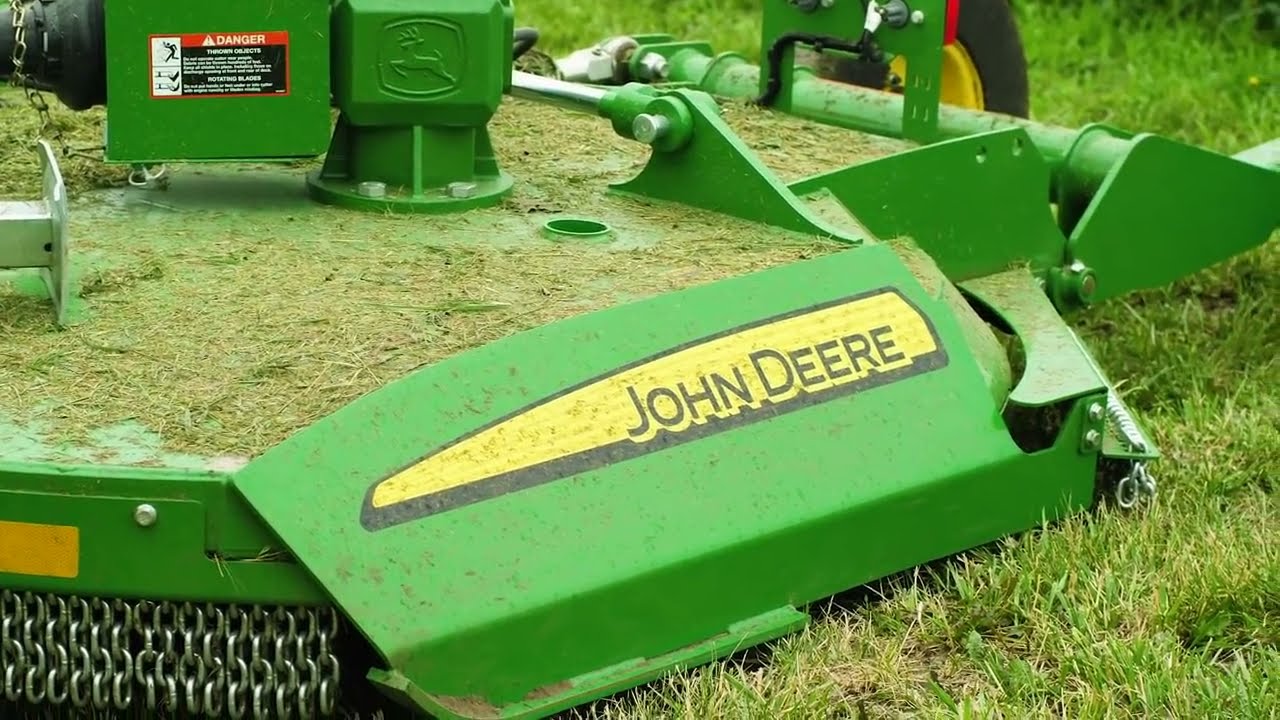 Rotary Cut Along A Roadside John Deere E12 Flex Wing Rotary Cutter