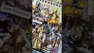 Haunted House 😬#scrapbook #asrm #journal #haunted #craft #hauntedhouse #bigfish #hiddenobjectgame