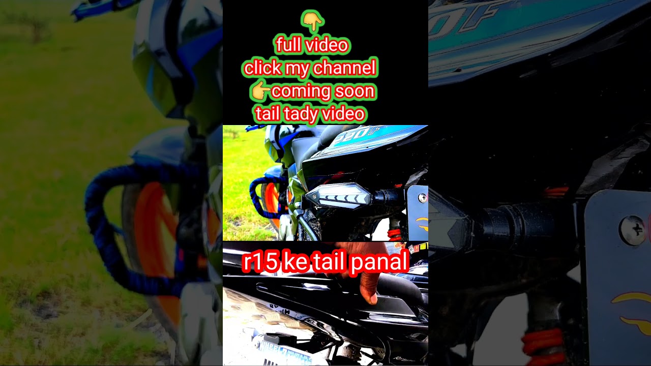 😎R15 ke tail panel pulsar220 intailetion 🔥