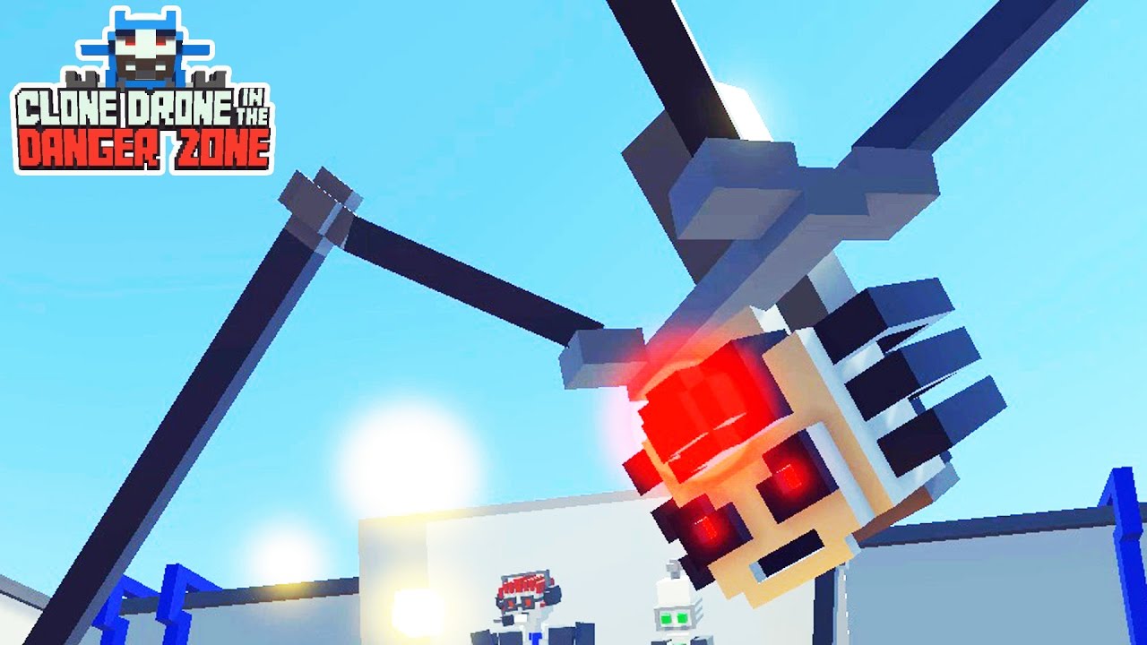 БИТВА РОБОТОВ #4 Создал СУПЕР РОБОТА дрона игра Clone Drone in the Danger Zone