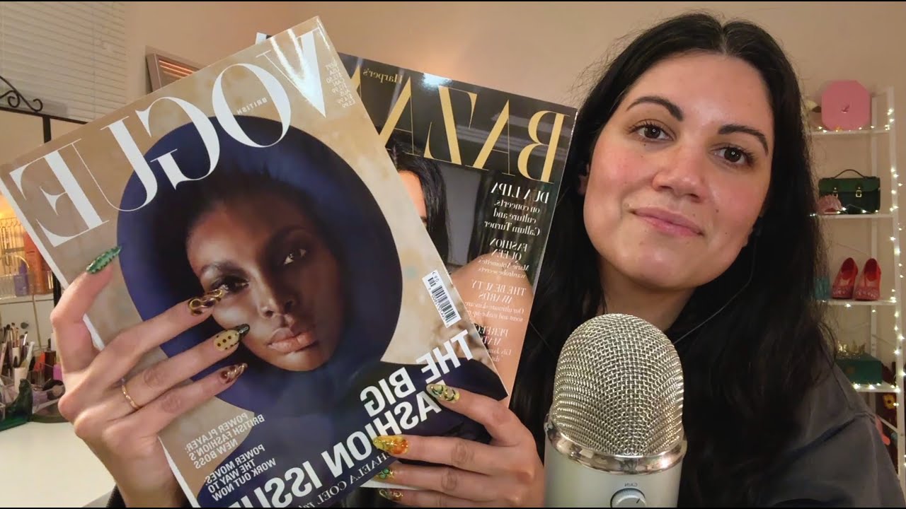 ASMR ✨ Crisp Page Turning for Tingles (Vogue & Bazaar Magazines)