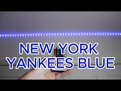 How to make NEW YORK YANKEES BLUE on LED light strips!
