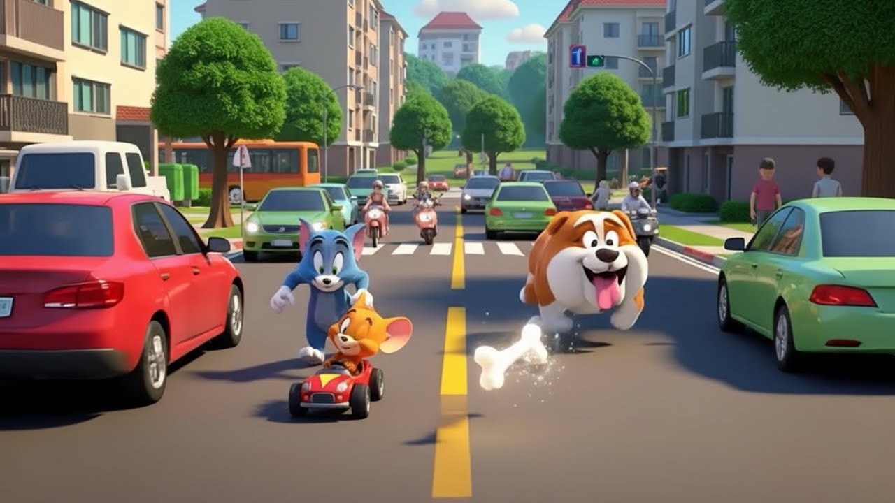 Magical Dog Bone 🦴 | Tom and Jerry–Style Bulldog Cartoon Adventure 