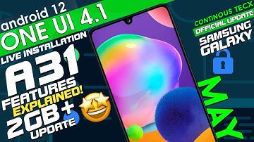 Installing🔥Android 12 One Ui 4.1 Samsung Galaxy A31 [RELEASED] 2022 #a31 #android12 -Continous TecX