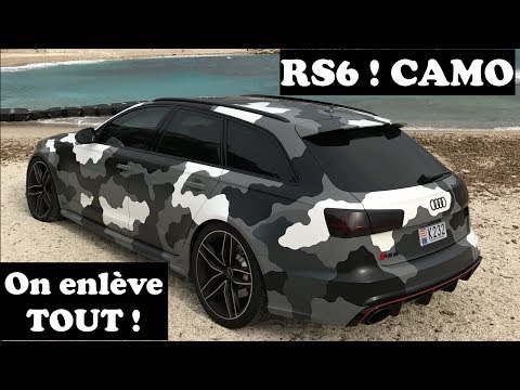 RS6 ! On enlève le covering camouflage de ma RS6 ! 